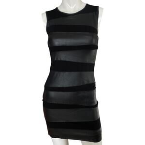 Bailey 44 Bodycon Faux Leather Mini Dress X-Small